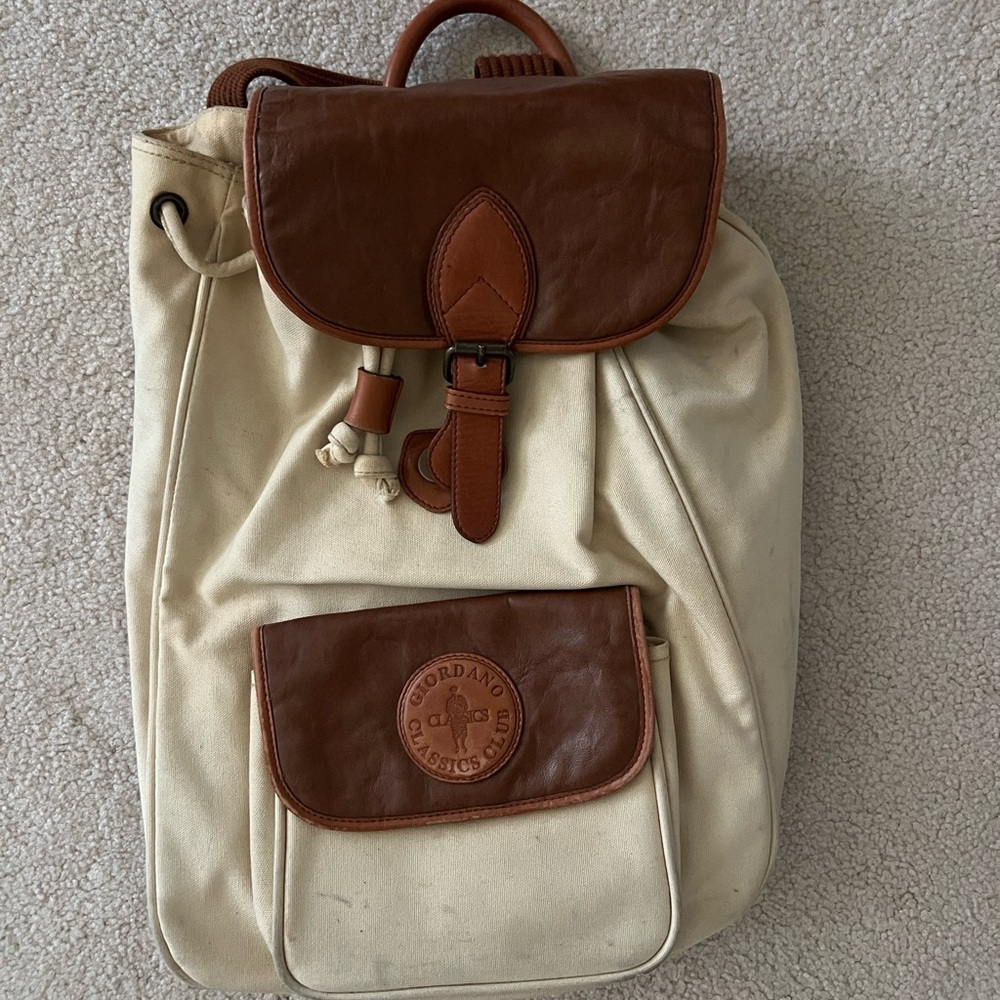 Classic Brown and Cream Backpack